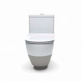 Hangtoilet met moderne afwerking in wit keramiek en een minimalistisch ontwerp 70 x 38 x 42cm